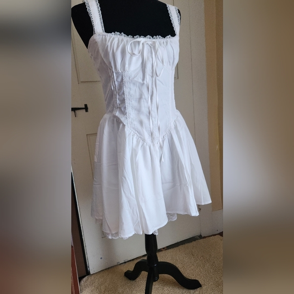 Y2K sleeveless Mini Corset Dress size L - Picture 5 of 12